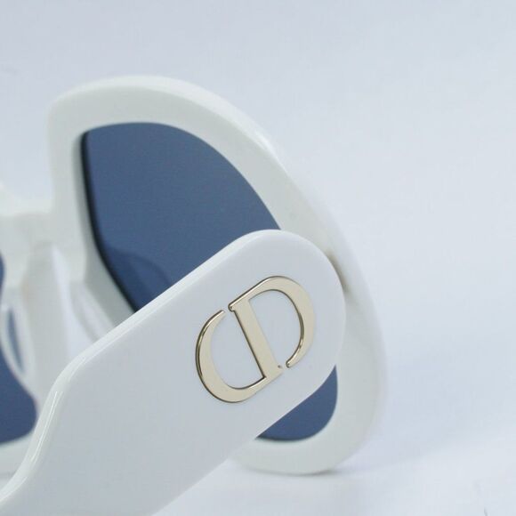 NEW DIOR DIORBOBBY R1U 95B0 IVORY BLUE SUNGLASSES - Picture 10 of 14